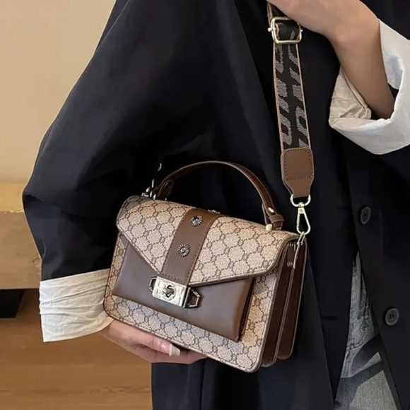 Classic retro mini square shoulder bag - Picture 2 of 3